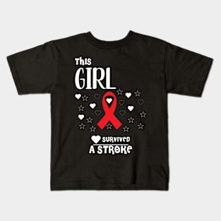 This Girl Survived A Stroke tshirt Kids T-Shirt